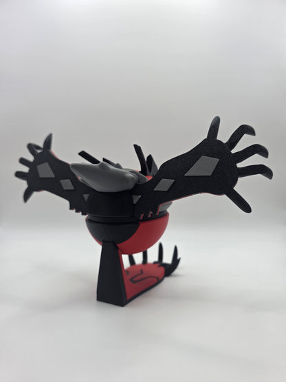 Character Design - 3D Printed Character Ball - Yveltal - Unique Display Collectible.