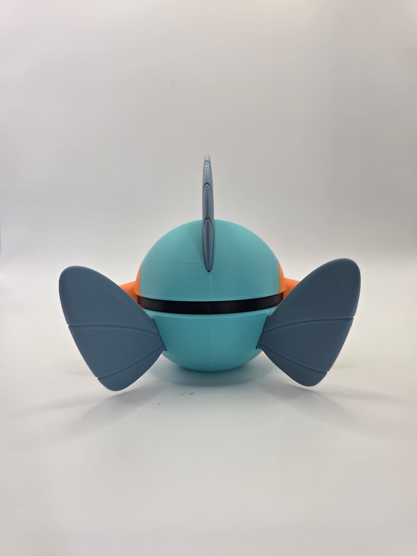 Character Design - 3D Printed Character Ball - Marshtomp - Unique Display Collectible.