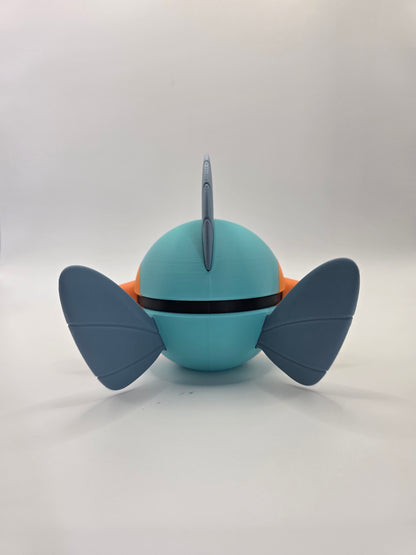 Character Design - 3D Printed Character Ball - Marshtomp - Unique Display Collectible.