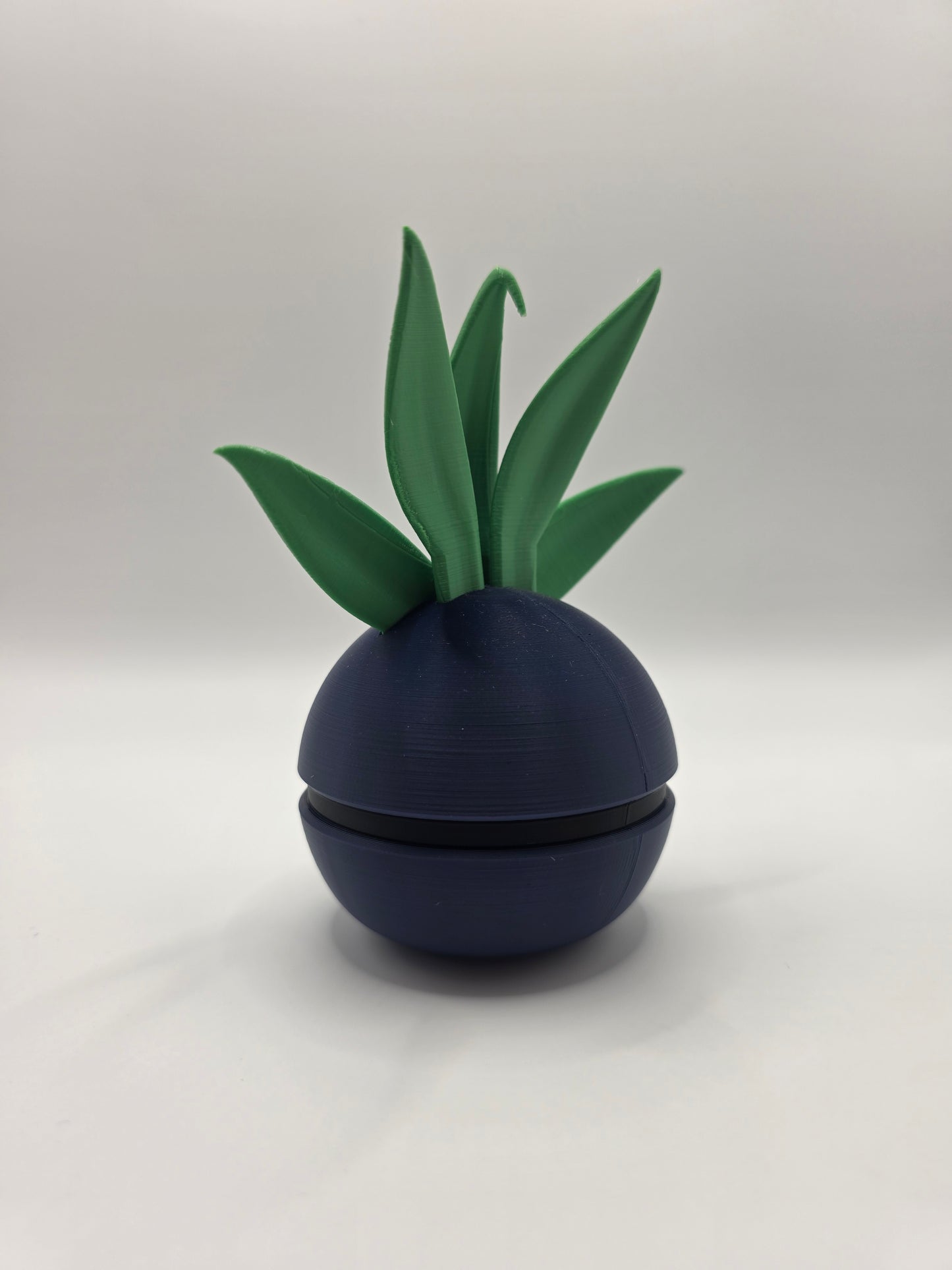 Character Design - 3D Printed Character Ball - Oddish  - Unique Display Collectible.