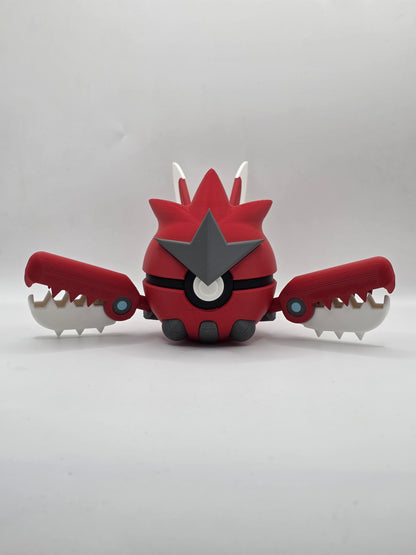 Character Design - 3D Printed Character Ball - Mega Scizor - Unique Display Collectible.