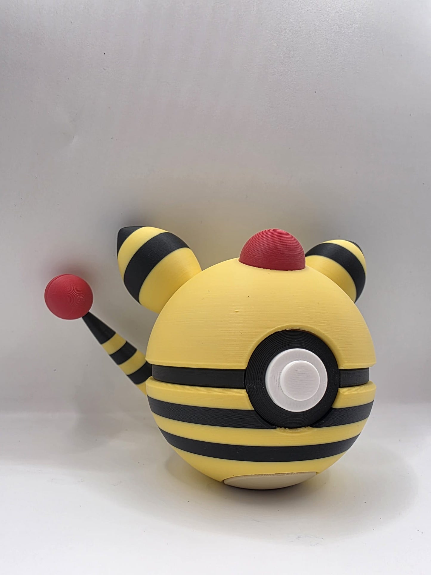 Pokemon Character Design - 3D Printed Pokeball - Ampharos - Exclusive Display Collectible.