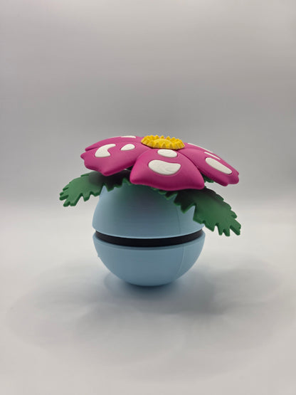 Character Design - 3D Printed Character Ball - Venusaur - Unique Display Collectible.