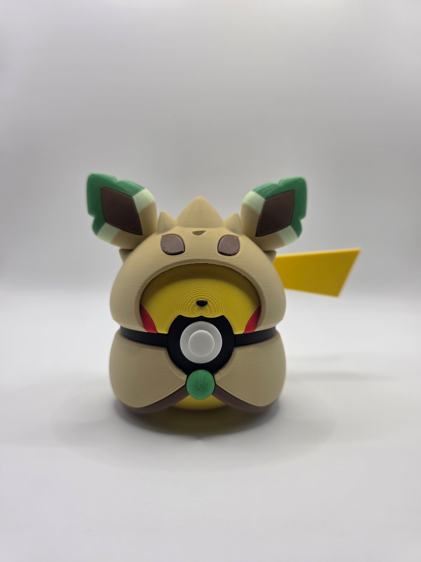 Character Design - 3D Printed Character Ball - Poncho Pikachu Collection - Unique Display Collectible.