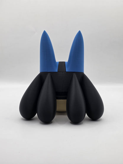 Character Design - 3D Printed Character Ball - Lucario - Unique Display Collectible.