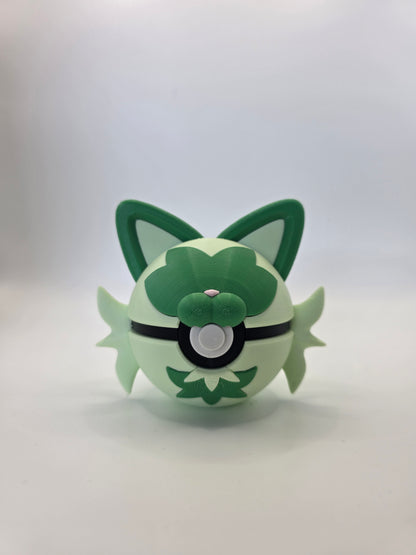 Character Design - 3D Printed Character Ball - Sprigatito - Unique Display Collectible.