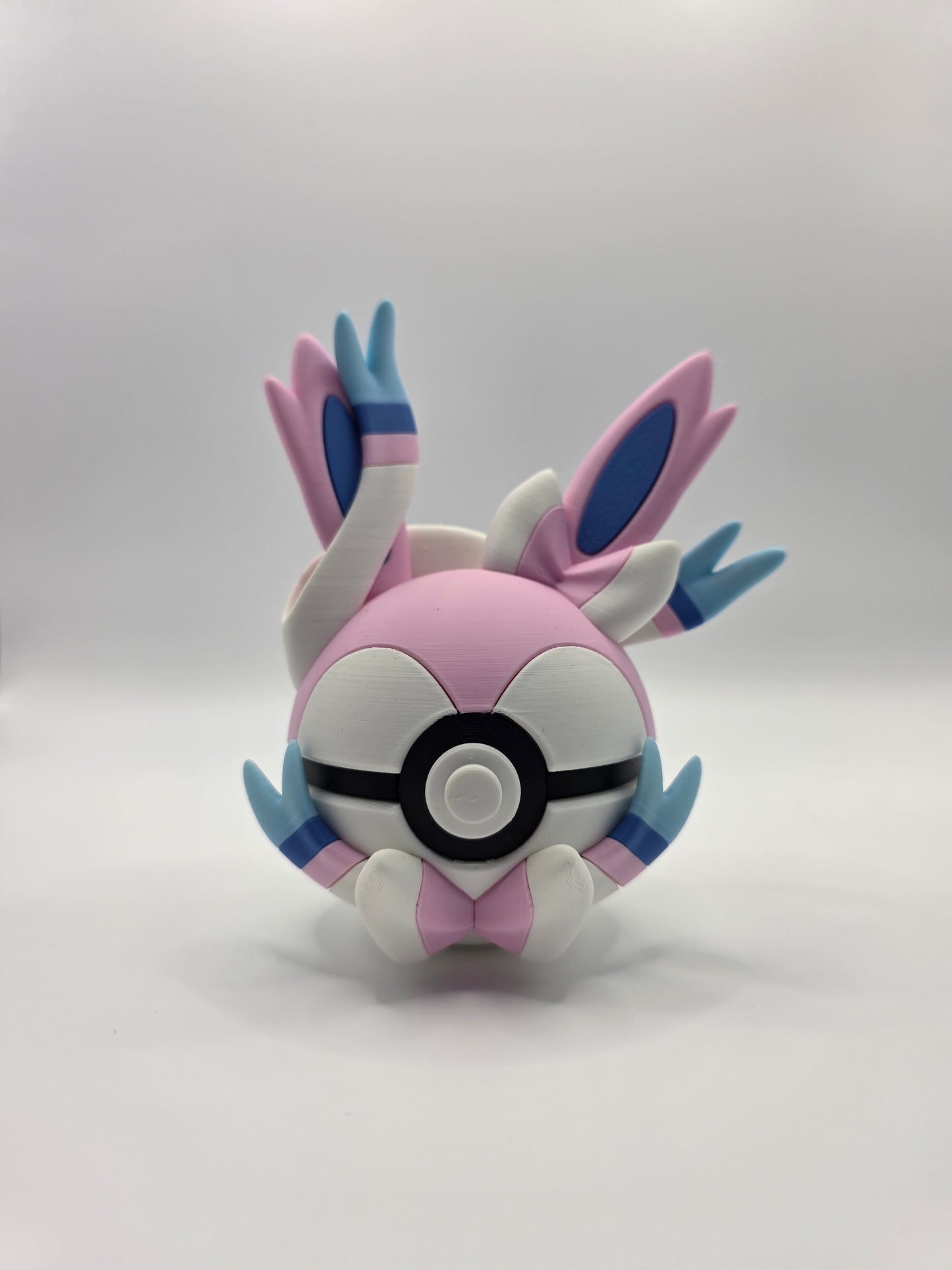 Character Design - 3D Printed Character Ball - Sylveon - Unique Display Collectible.