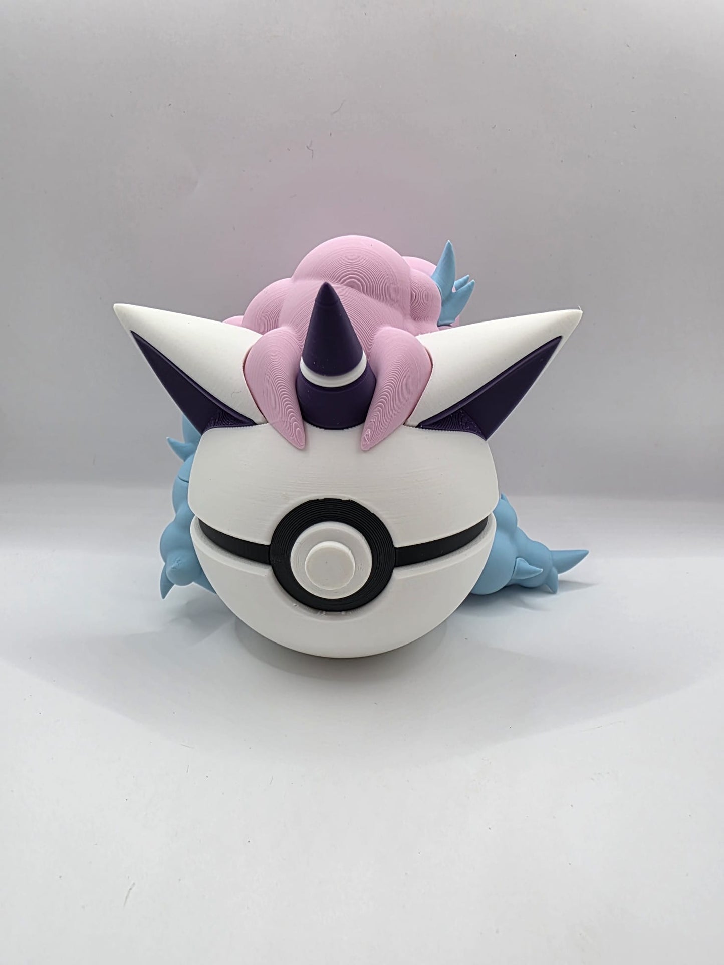 Pokemon Character Design - 3D Printed Pokeball - Galarian Ponyta - Exclusive Display Collectible.