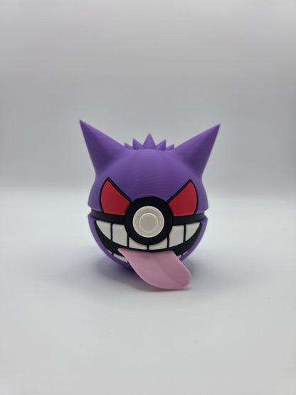 Character Design - 3D Printed Character Ball - Gengar - Unique Display Collectible.