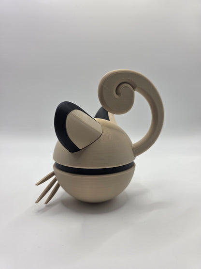 Character Design - 3D Printed Character Ball - Persian - Unique Display Collectible.