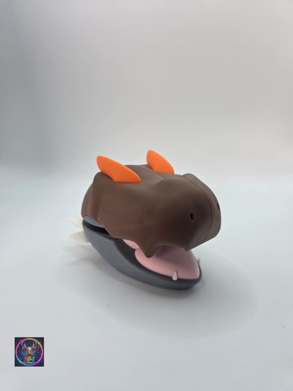 Character Design - 3D Printed Character Ball - Tyrunt  - Unique Display Collectible.