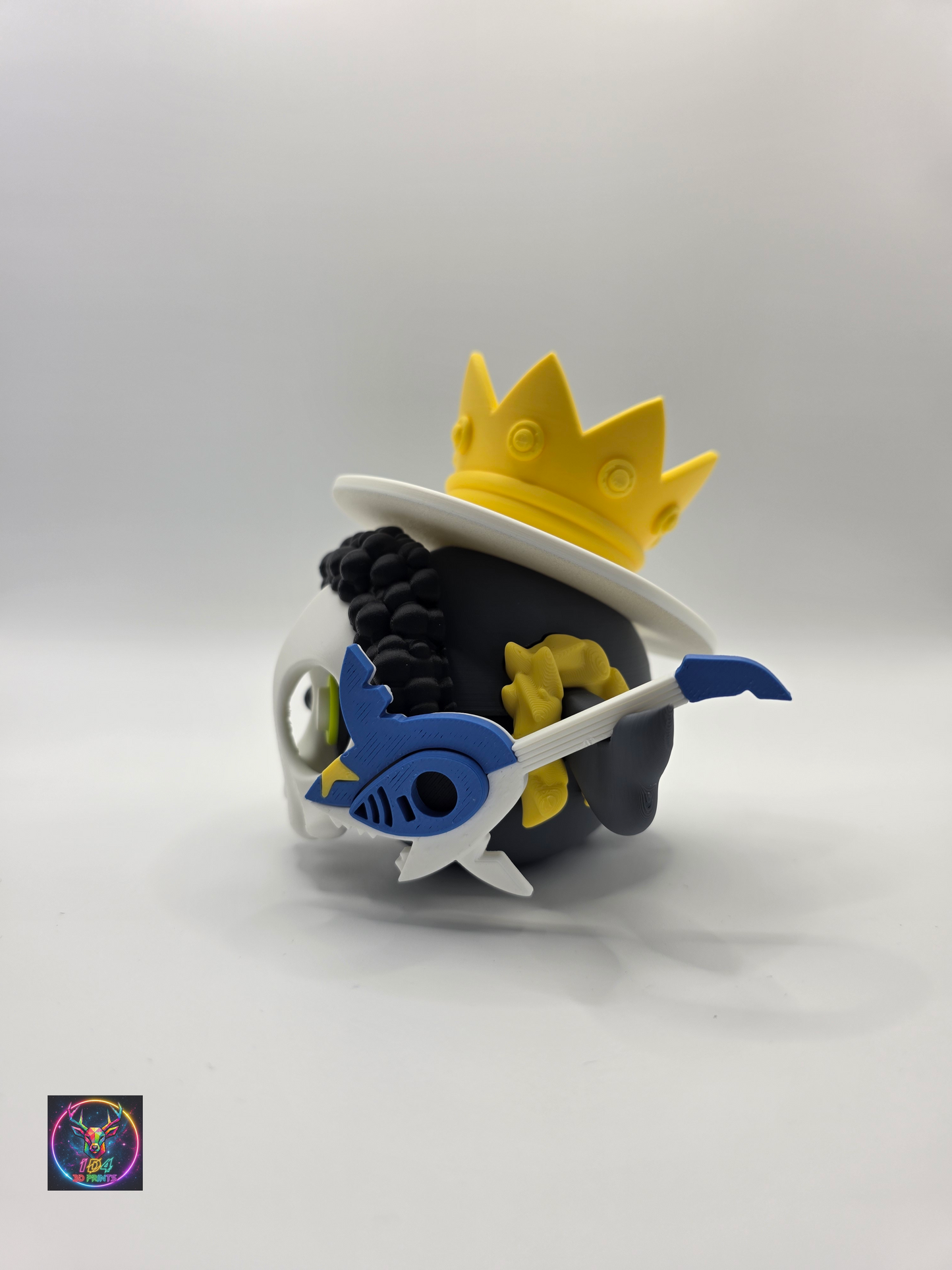 Character Design - 3D Printed Character Ball - Brook Duskull - Unique Display Collectible.